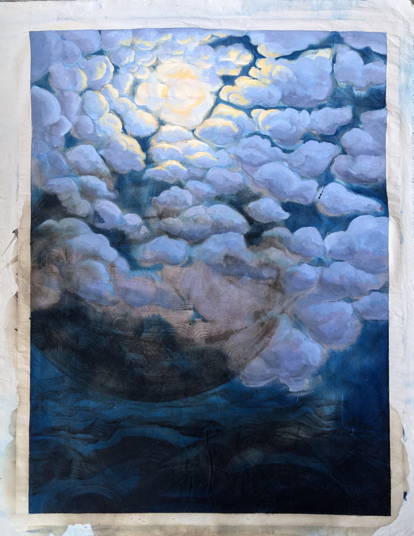 folding — cyanotypes